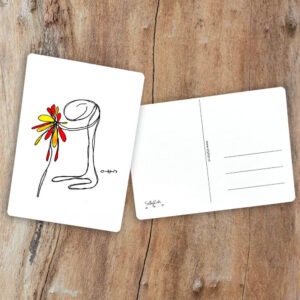 Kunstkaart Orange flower